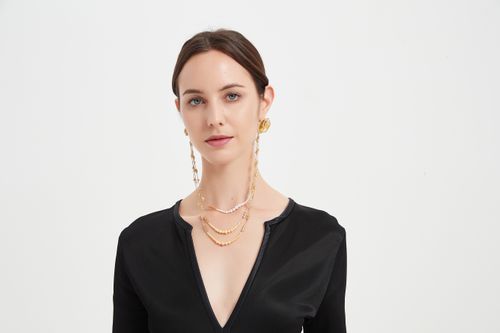 Quintessence - Unsymmetrical Multiple Long Chain Earrings